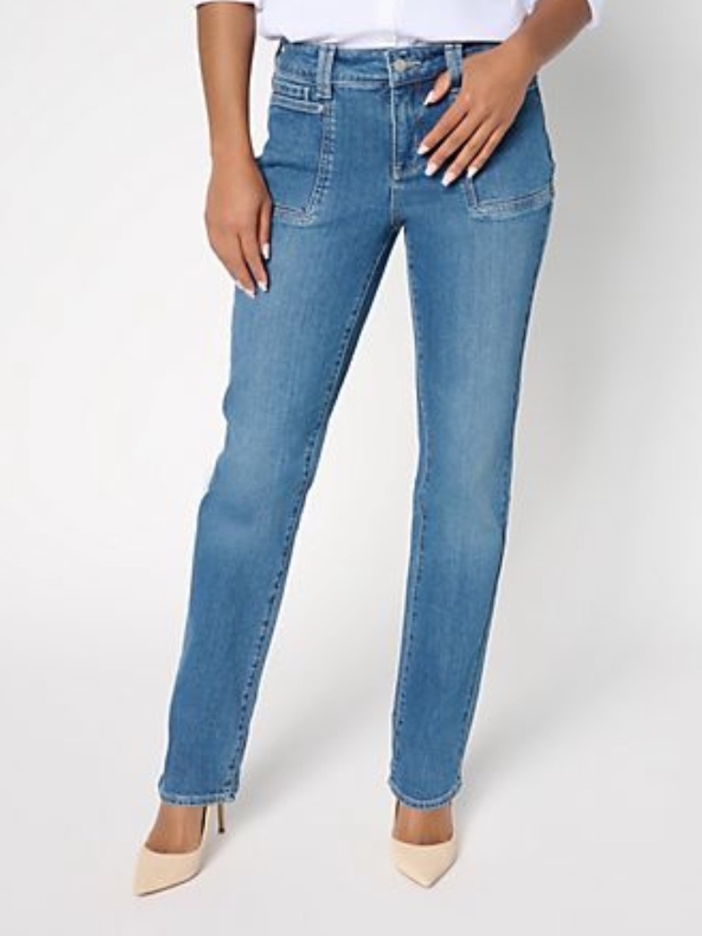 NYDJ Marilyn Regular Straight Leg Jeans with Patch Pockets
Lake Notre-Dame Reg-8